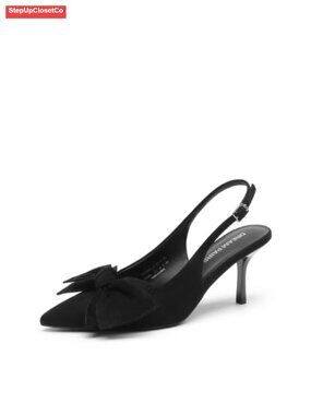 Oversized Bow Slingback Pump 3-Inch Stiletto Heel